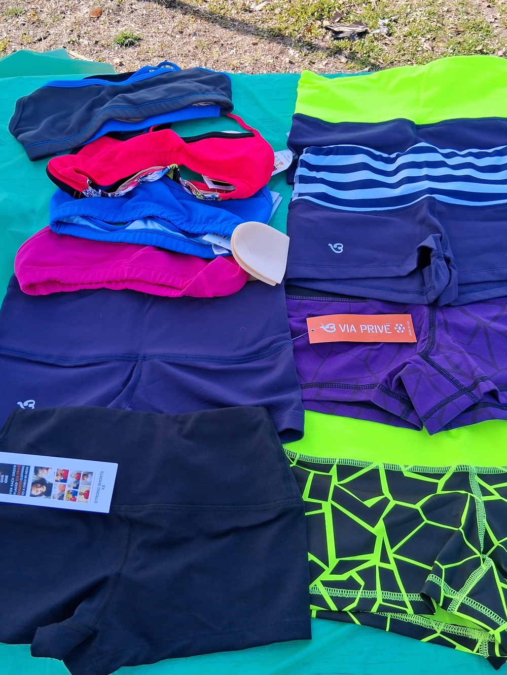 Via Prive Neon Green, Purple & Pink Women's Swim Shorts Assortment